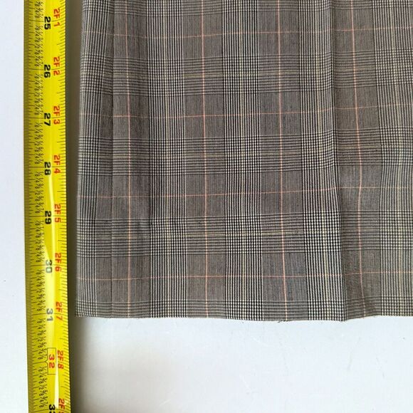 Anne Klein Gray, Beige, Black & Pink Plaid Pantsuit - Picture 16 of 17